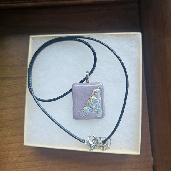 Handmade Jewelry - Dichroic Glass Handmade Necklace